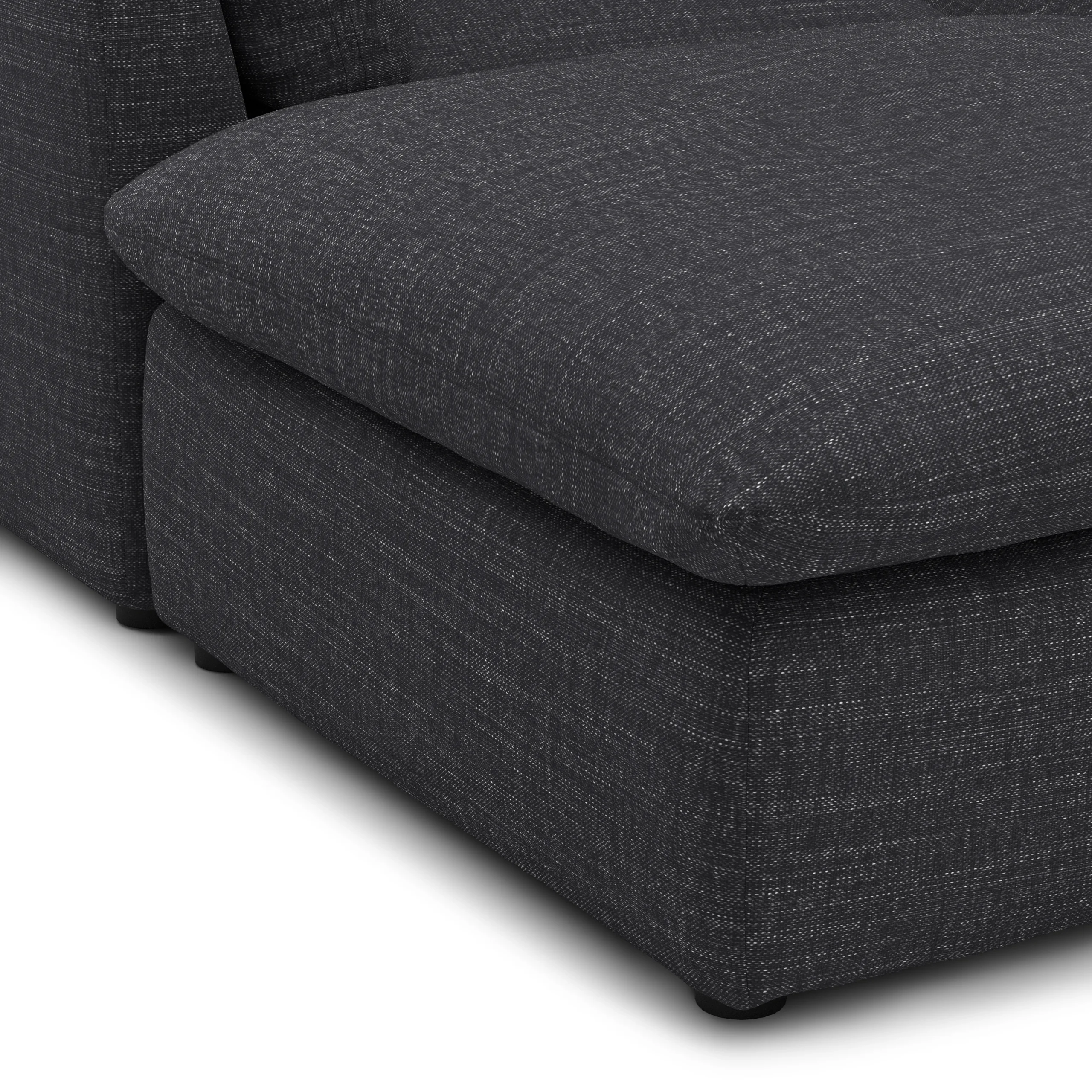 Leigh 121.5_ Modular 3-Seater U-Shaped Sectional - Napa Charcoal - Image 9