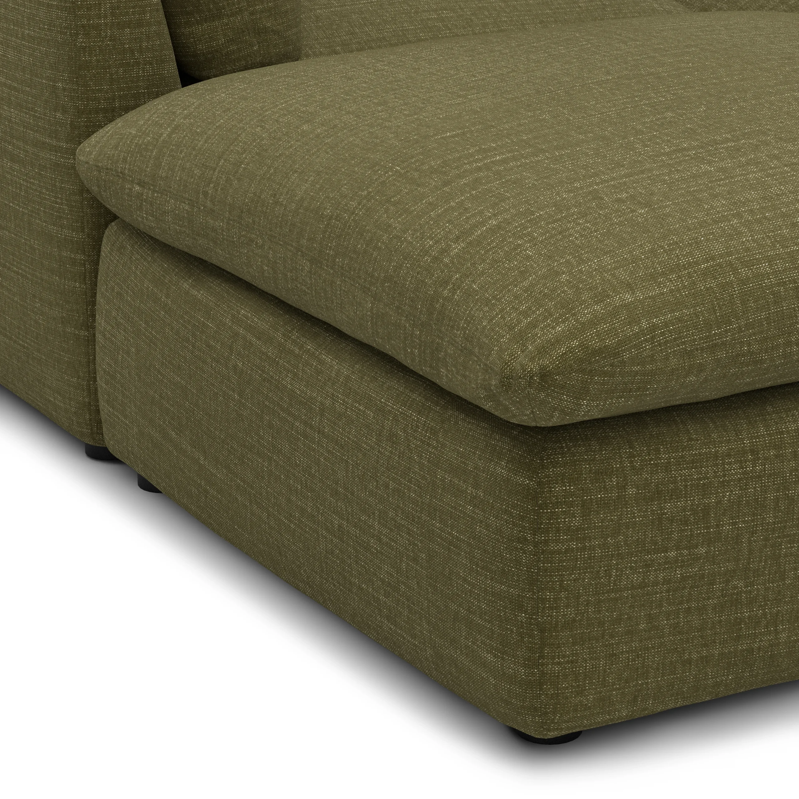 Leigh 121.5_ Modular 3-Seater U-Shaped Sectional - Napa Moss - Image 9