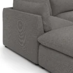 Leigh 121.5_ Modular Open Pit Sectional - Silver Gray