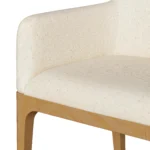 Rosin Dining Armchair - Natural Oak and Sand Ivory