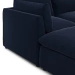 Leigh 121.5_ Velvet Modular Open Pit Sectional - Hale Ink