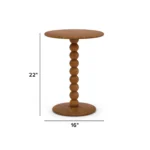 Hallie Side Table - Smoked Oak