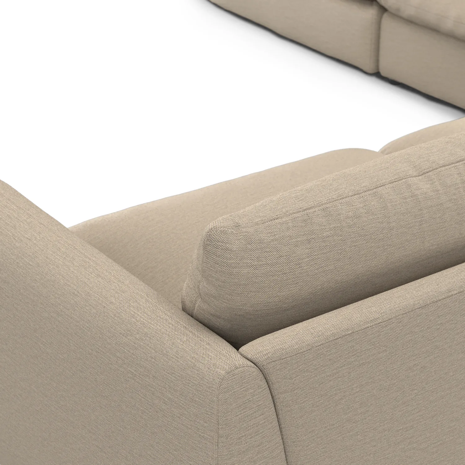 Leigh 126_ Modular Corner Sectional - Silver Taupe - Image 9