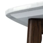 Vena Marble Square Side Table - Walnut
