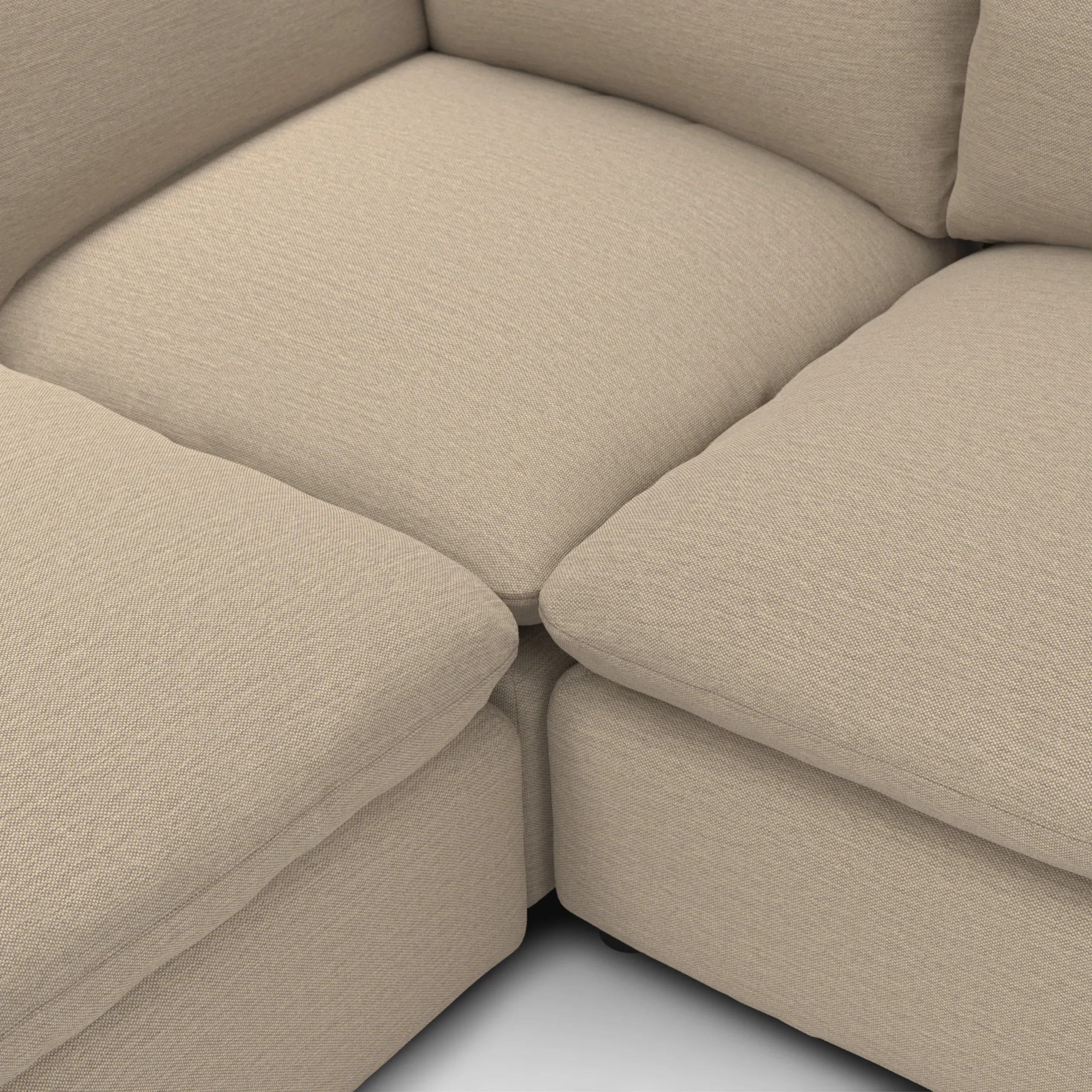 Leigh 126_ Modular L Sectional - Silver Taupe - Image 9