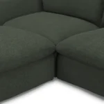 Leigh 131.5_ Modular Sectional - Green Wool Bouclé