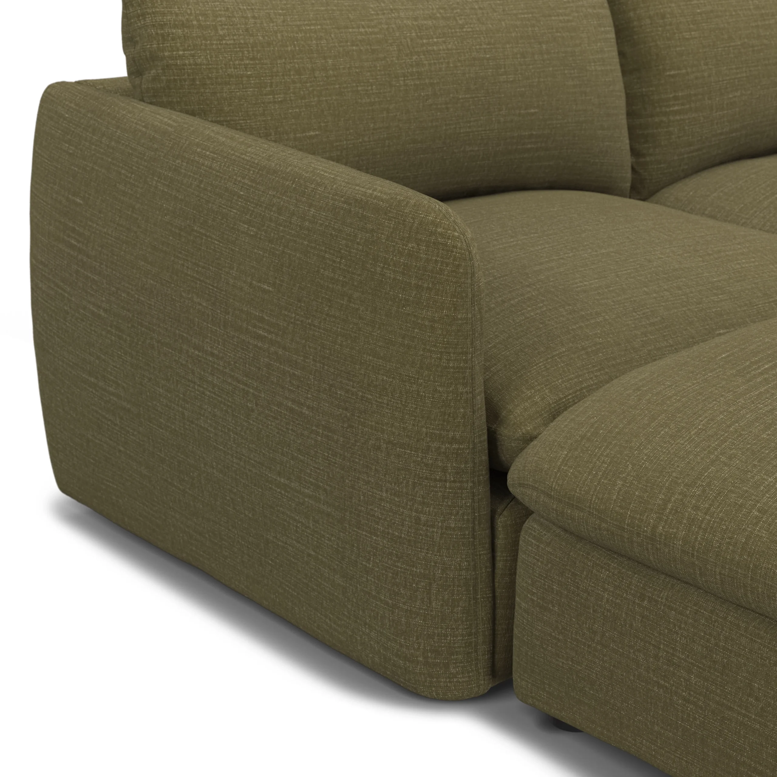Leigh 131.5_ Modular Sectional - Napa Moss - Image 9