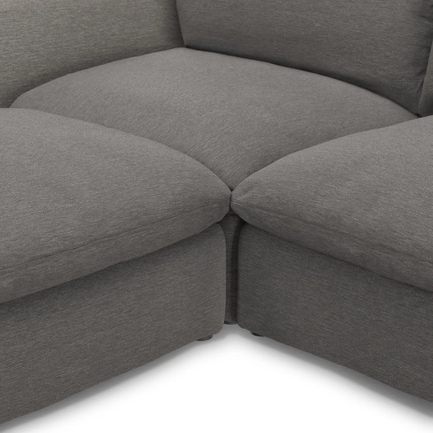 Leigh 131.5_ Modular Sectional - Silver Gray - Image 9