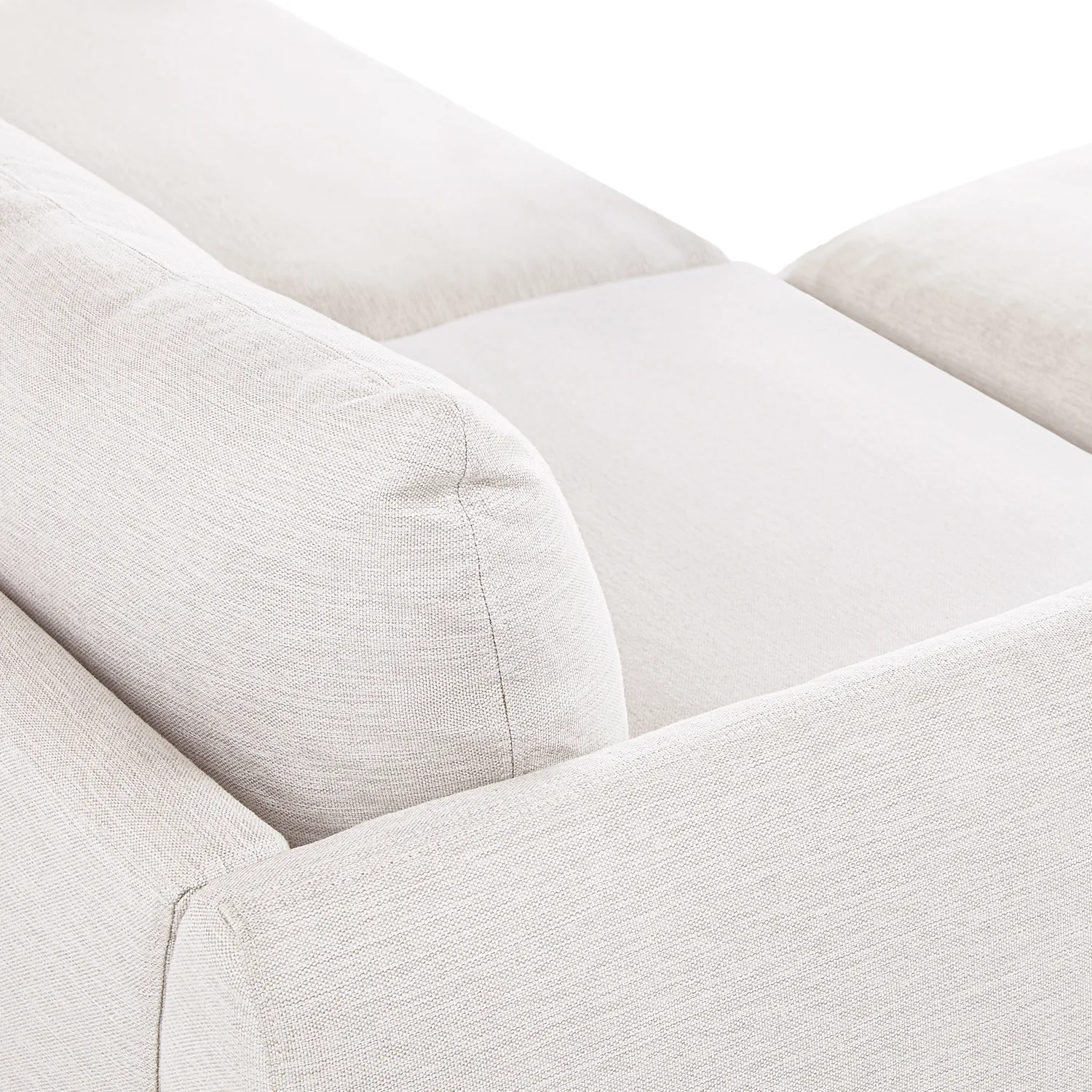 Leigh 131.5_ Modular Sectional - Silver Ivory - Image 9