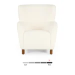 Archie 31.5_ Lounge Chair - Short Shearling White