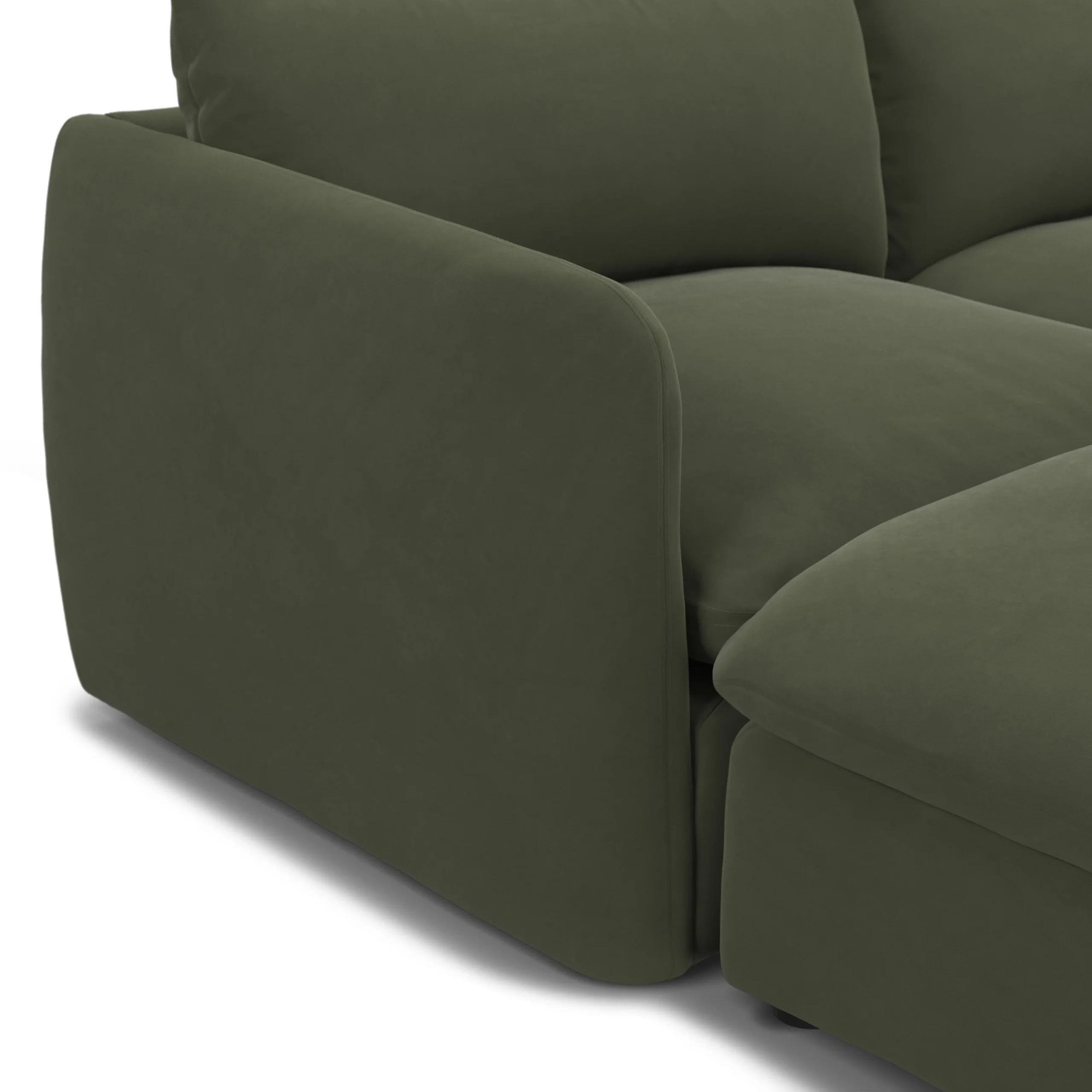 Bavel 28.5_ Leather Lounge Chair - Charme Green - Image 5