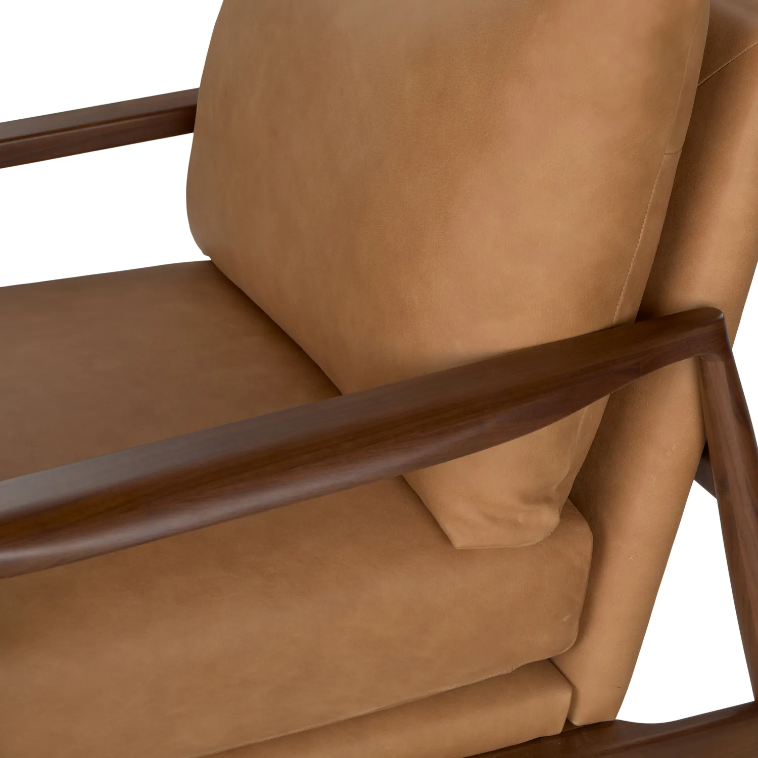 Bavel 28.5_ Leather Lounge Chair - Charme Tan - Image 12