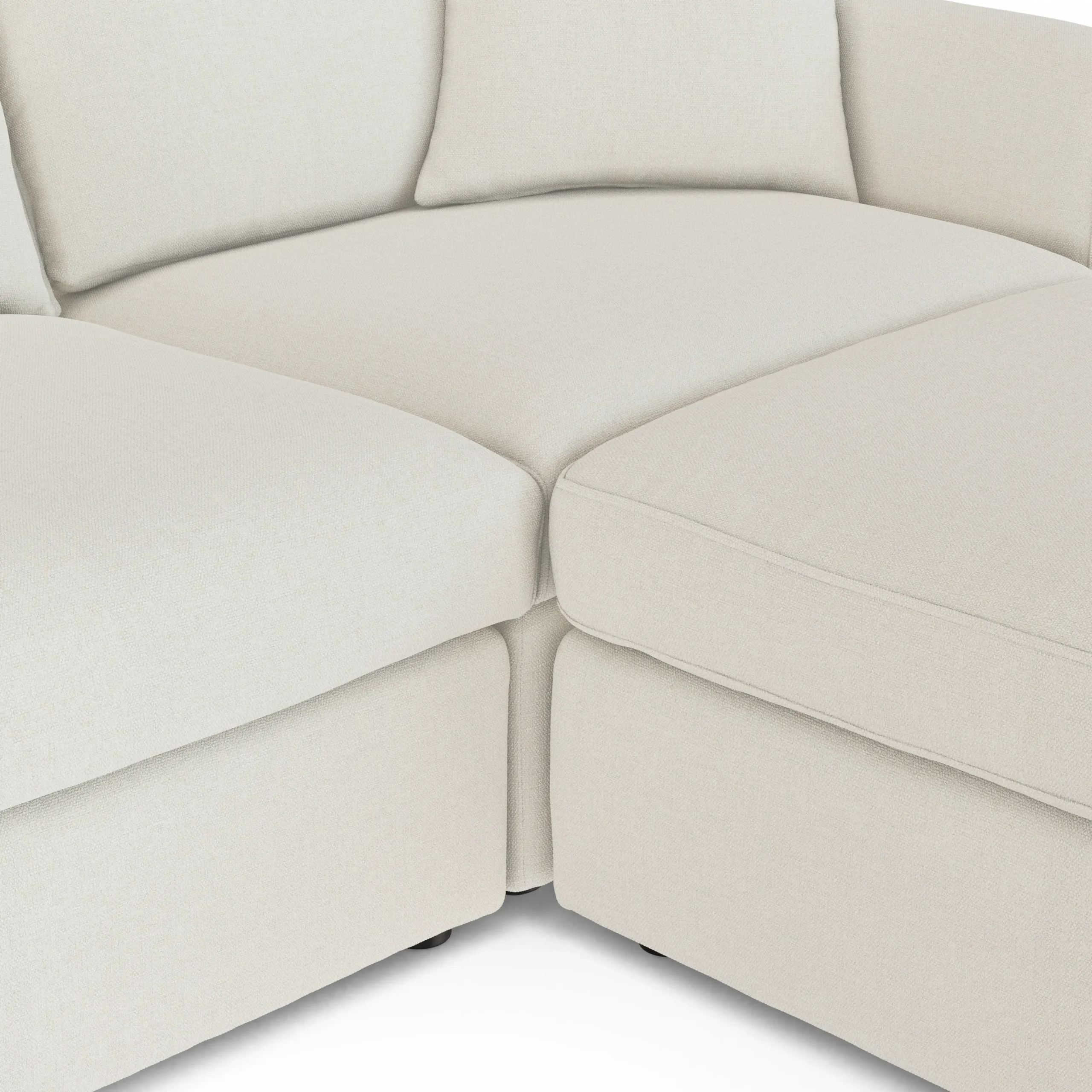 Lenae 104.5_ Reversible Modular Sectional - Savoy Ivory - Image 9
