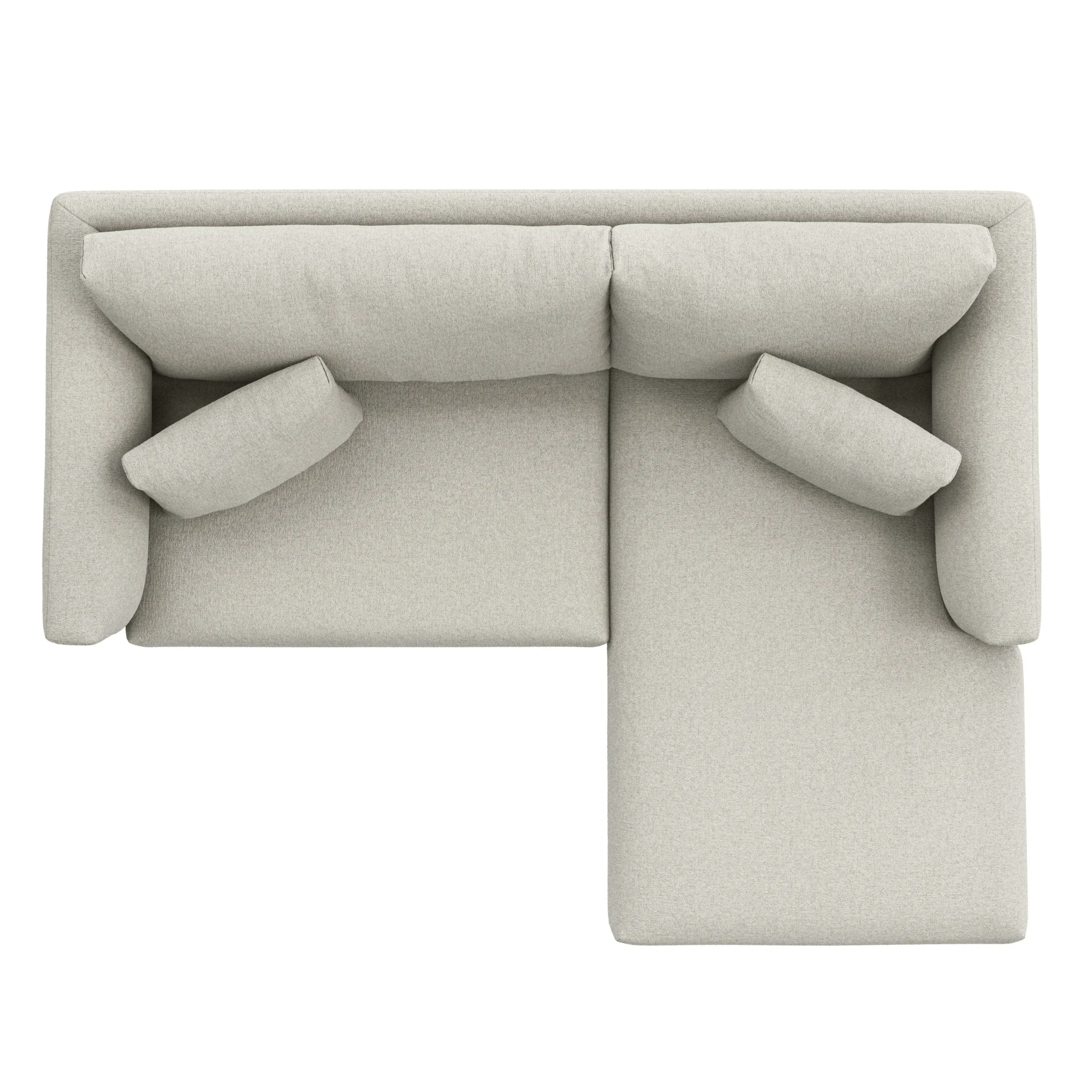 Marina 80_ Reversible Storage Sectional - Clover Ivory - Image 9