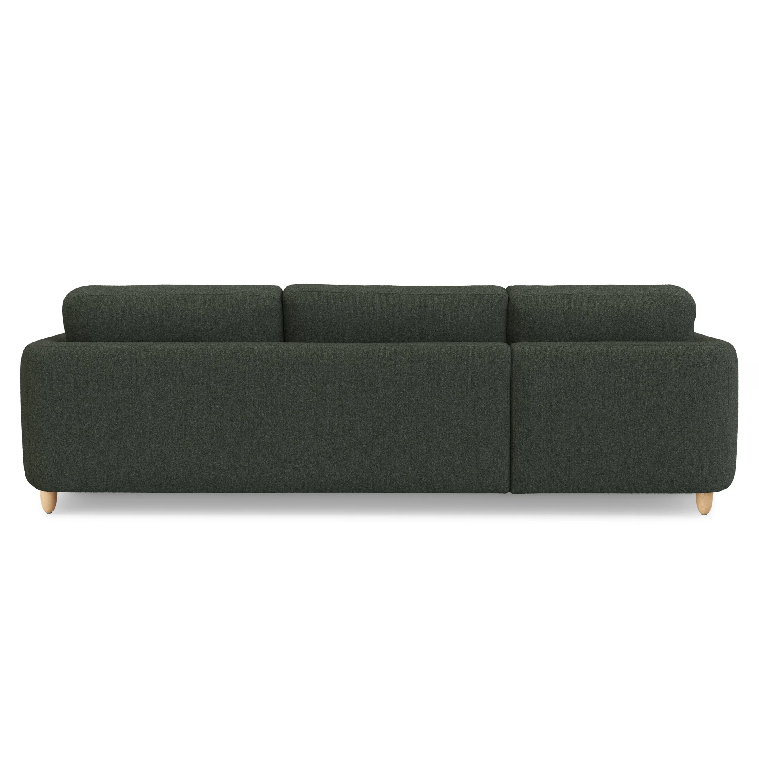 Vati 114_ Left Storage Sleeper Sectional - Natural Oak and Green Wool Bouclé - Image 9