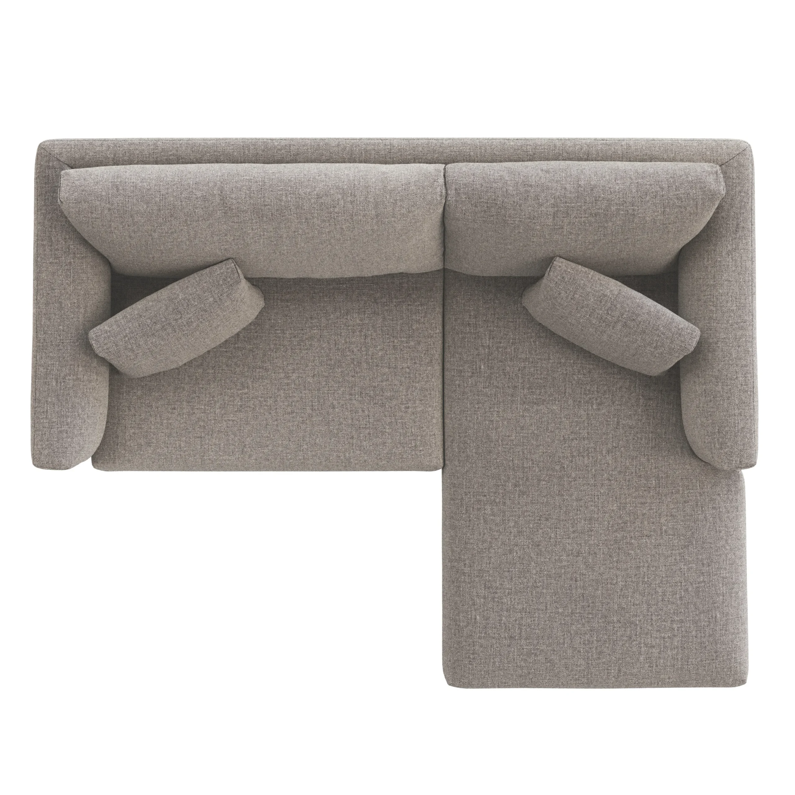 Marina 80_ Reversible Storage Sectional - Hestia Gray - Image 9