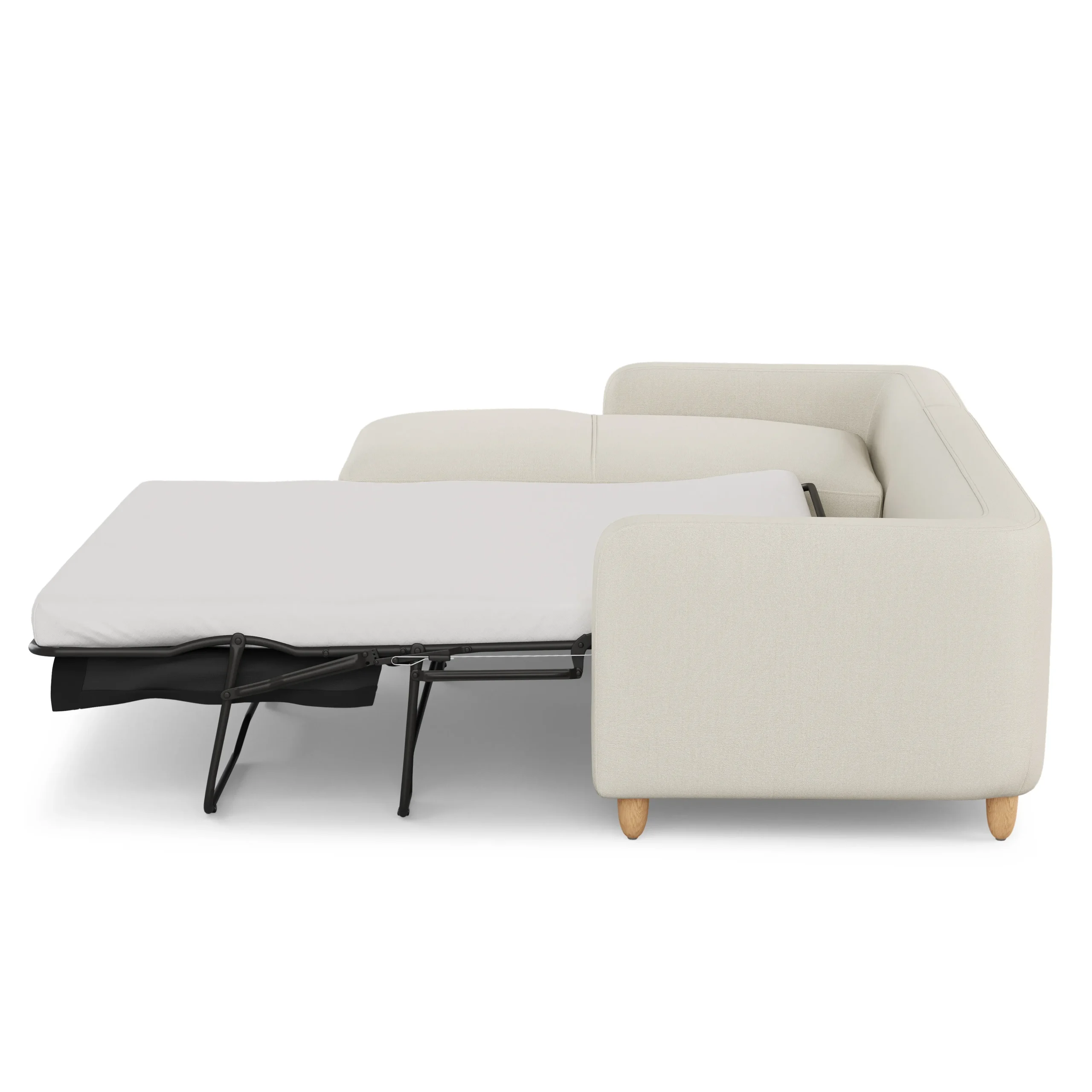 Vati 114_ Left Storage Sleeper Sectional - Natural Oak and Buckler Ivory - Image 9