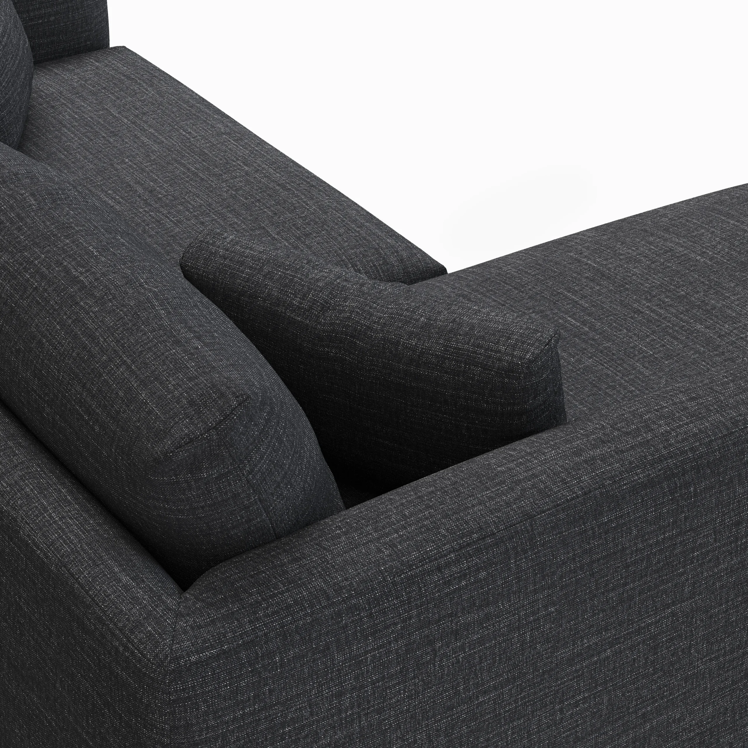 Marina 80_ Reversible Storage Sectional - Napa Charcoal - Image 9