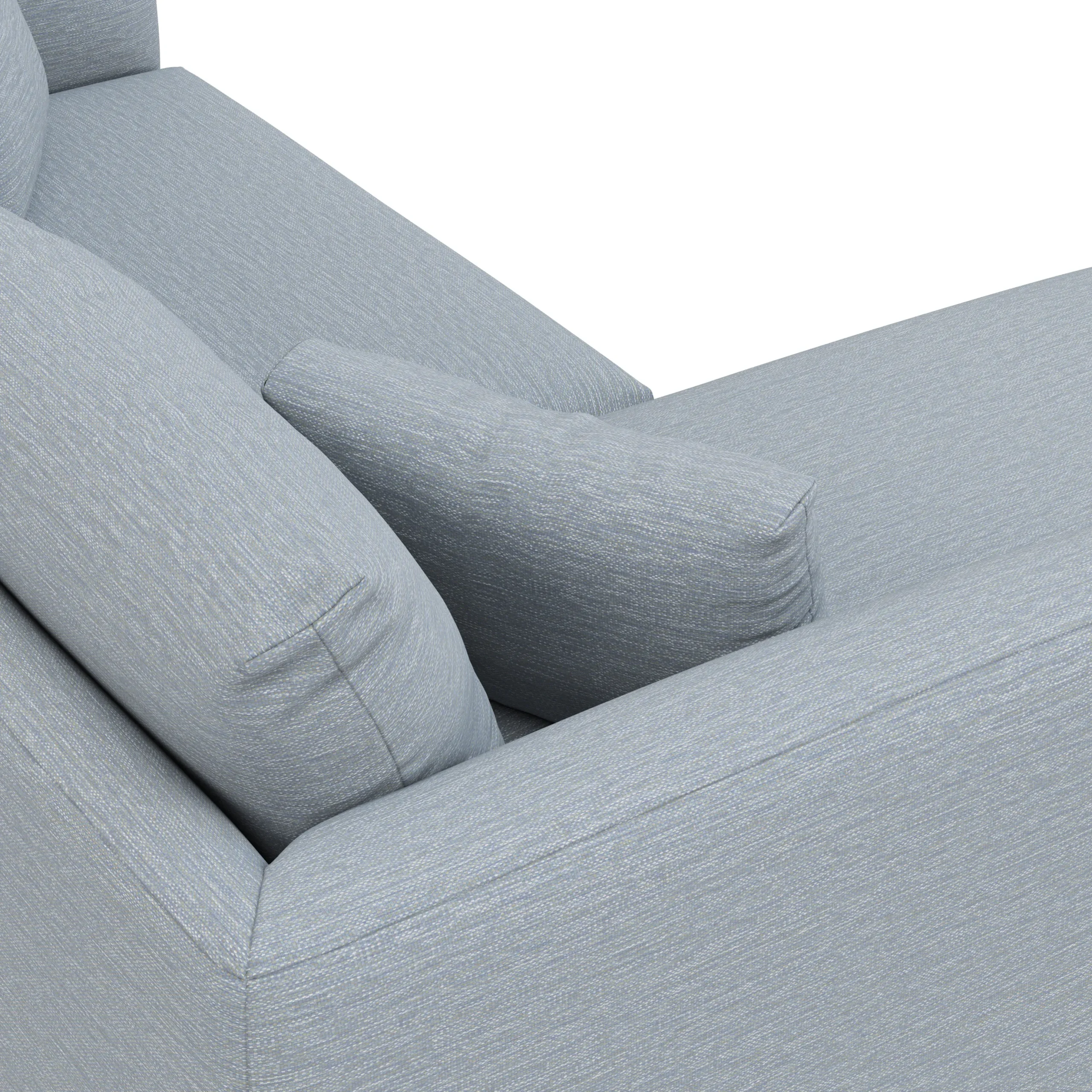 Marina 80_ Reversible Storage Sectional - Silver Light Blue - Image 9