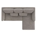 Marina 90_ Reversible Storage Sectional - Hestia Gray