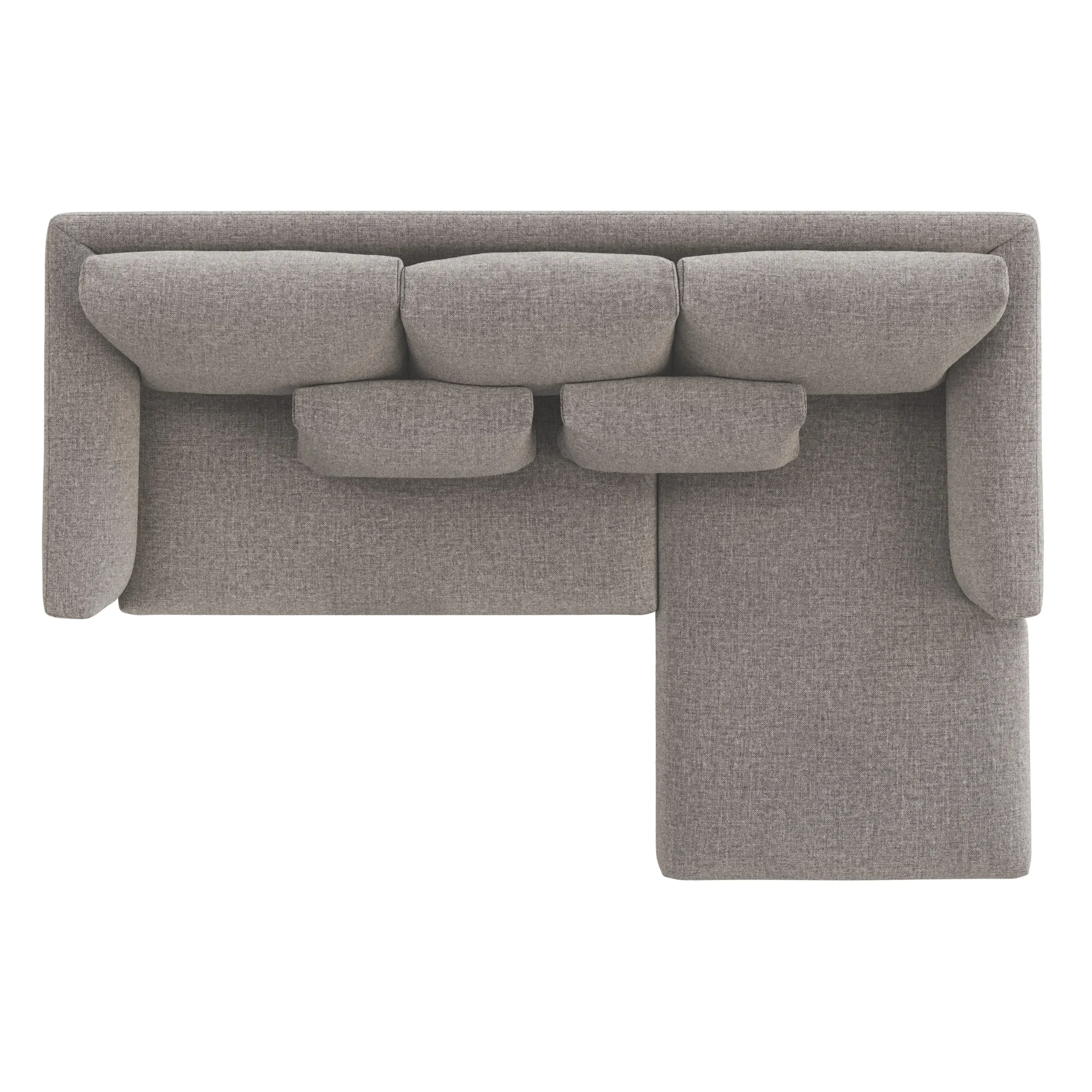 Marina 90_ Reversible Storage Sectional - Hestia Gray - Image 9