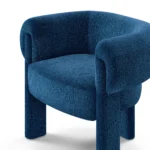 Everse 33.5_ Velvet Lounge Chair - Melange Twilight