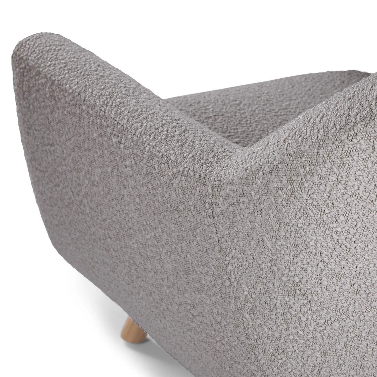 Gabriola 34_ Lounge Chair - Dover Gray Bouclé - Image 7