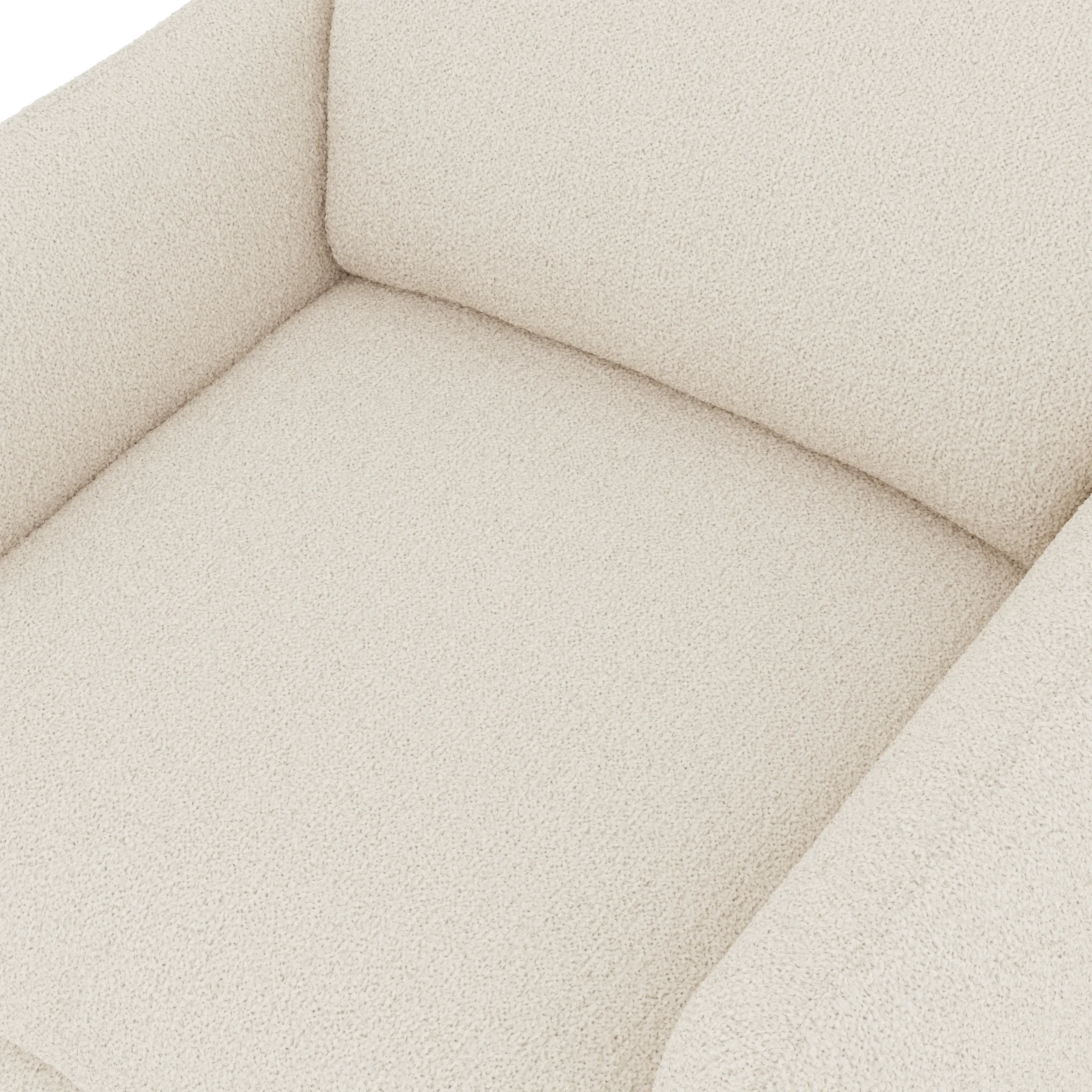 Leigh 42_ Lounge Chair - Ivory Wool Bouclé - Image 5