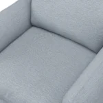 Leigh 42_ Lounge Chair - Silver Light Blue