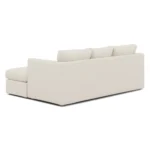 Marina 90_ Reversible Storage Sleeper Sectional - Ivory Wool Bouclé