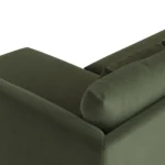 Marina 90_ Velvet Reversible Storage Sectional - Hale Fir Green