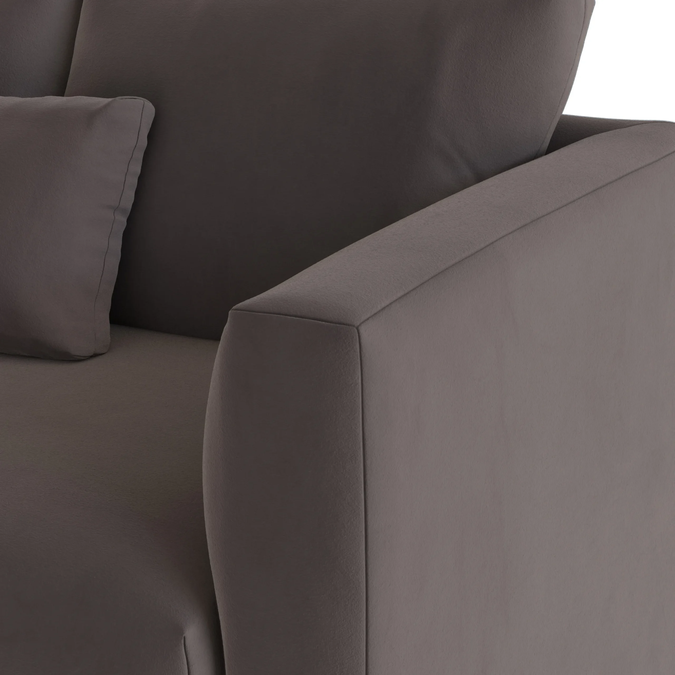 Marina 92_ Velvet Corner Sectional - Hale Warm Gray - Image 9