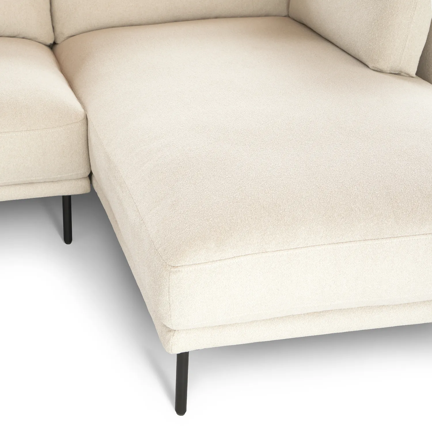 Olsen 110_ Right Sectional - Ratine Ivory - Image 9