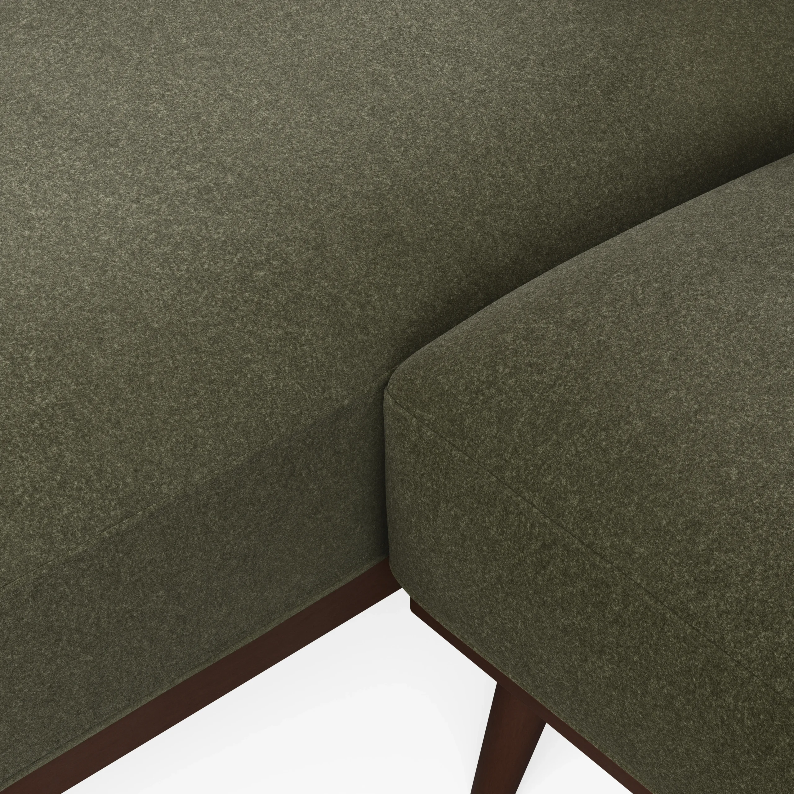 Rhett 93_ Left Chaise Sectional - Felted Green - Image 9
