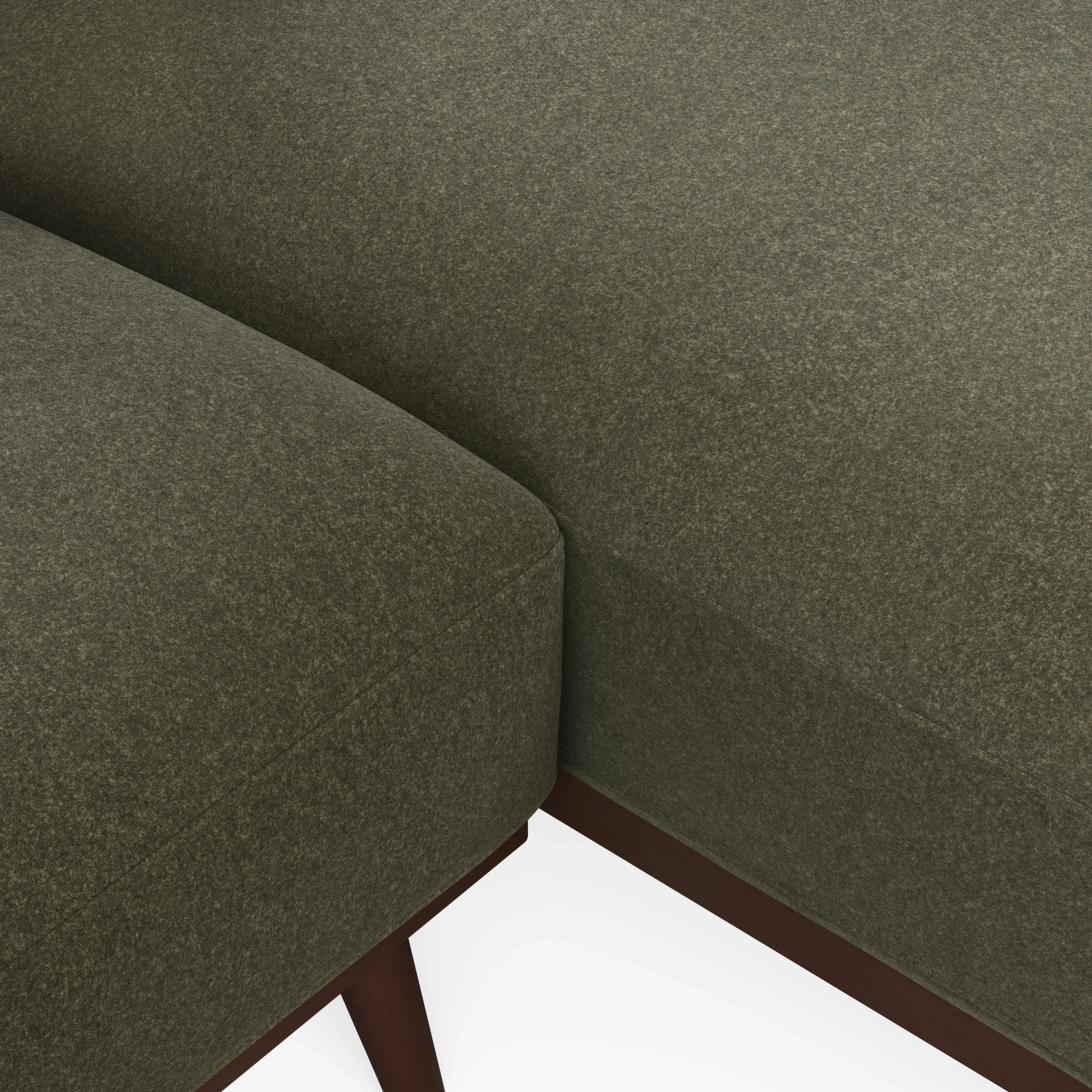 Rhett 93_ Right Chaise Sectional - Felted Green - Image 9