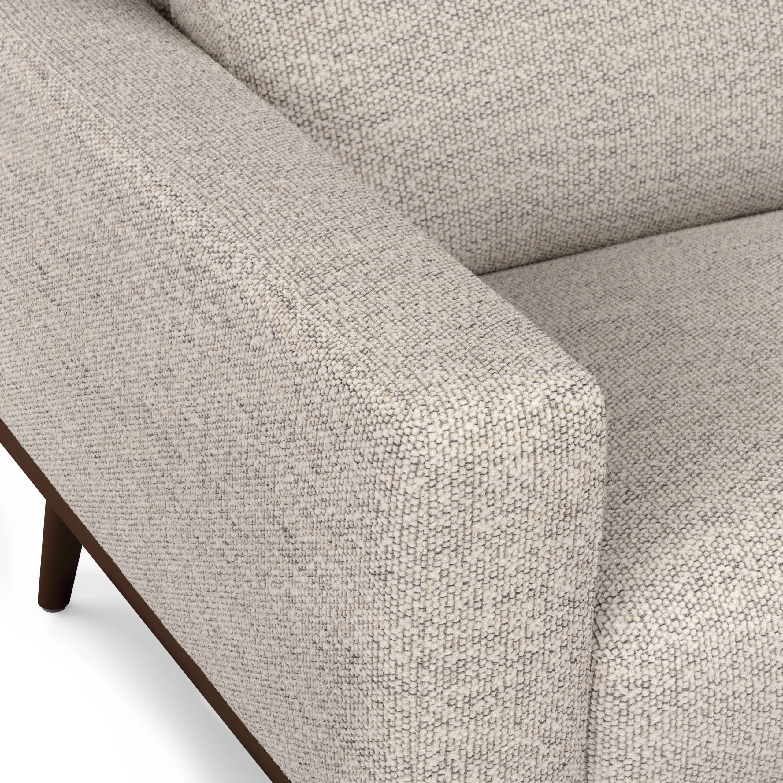 Rhett 93_ Right Chaise Sectional - Pepper Ivory - Image 9
