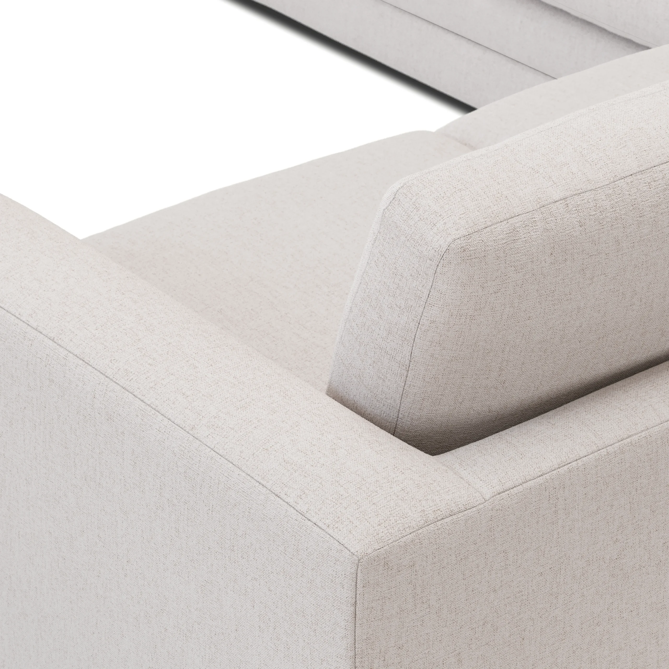 Riley 104_ Corner Sectional - Napa White - Image 9