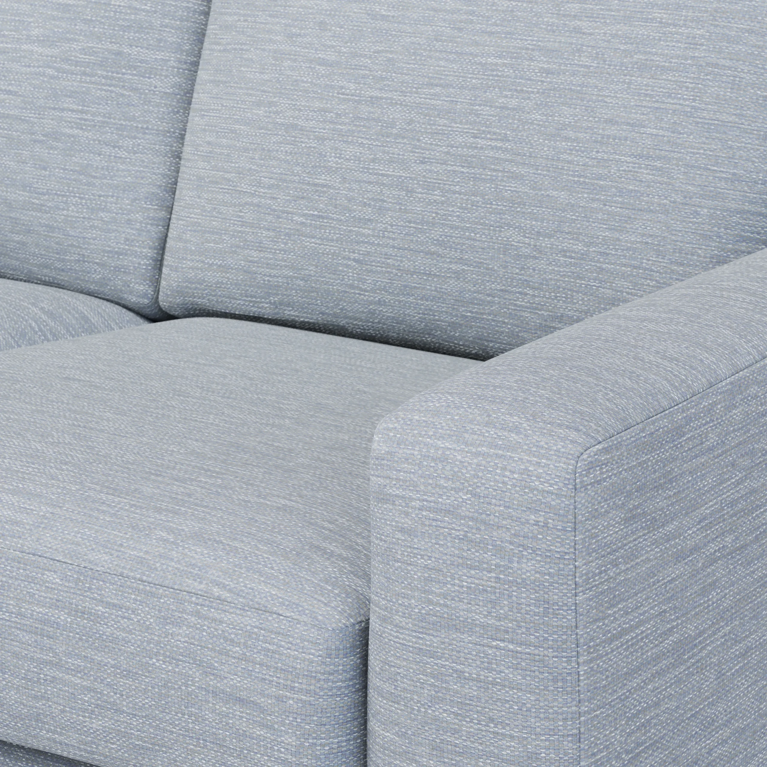 Riley 104_ Corner Sectional - Silver Light Blue - Image 9