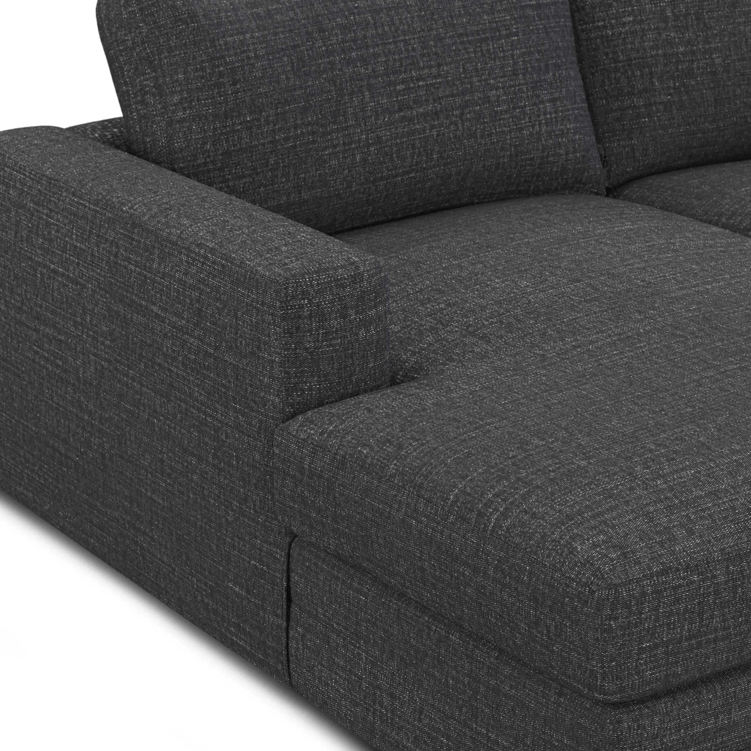 Riley 118.5_ Left Sectional - Napa Charcoal - Image 9