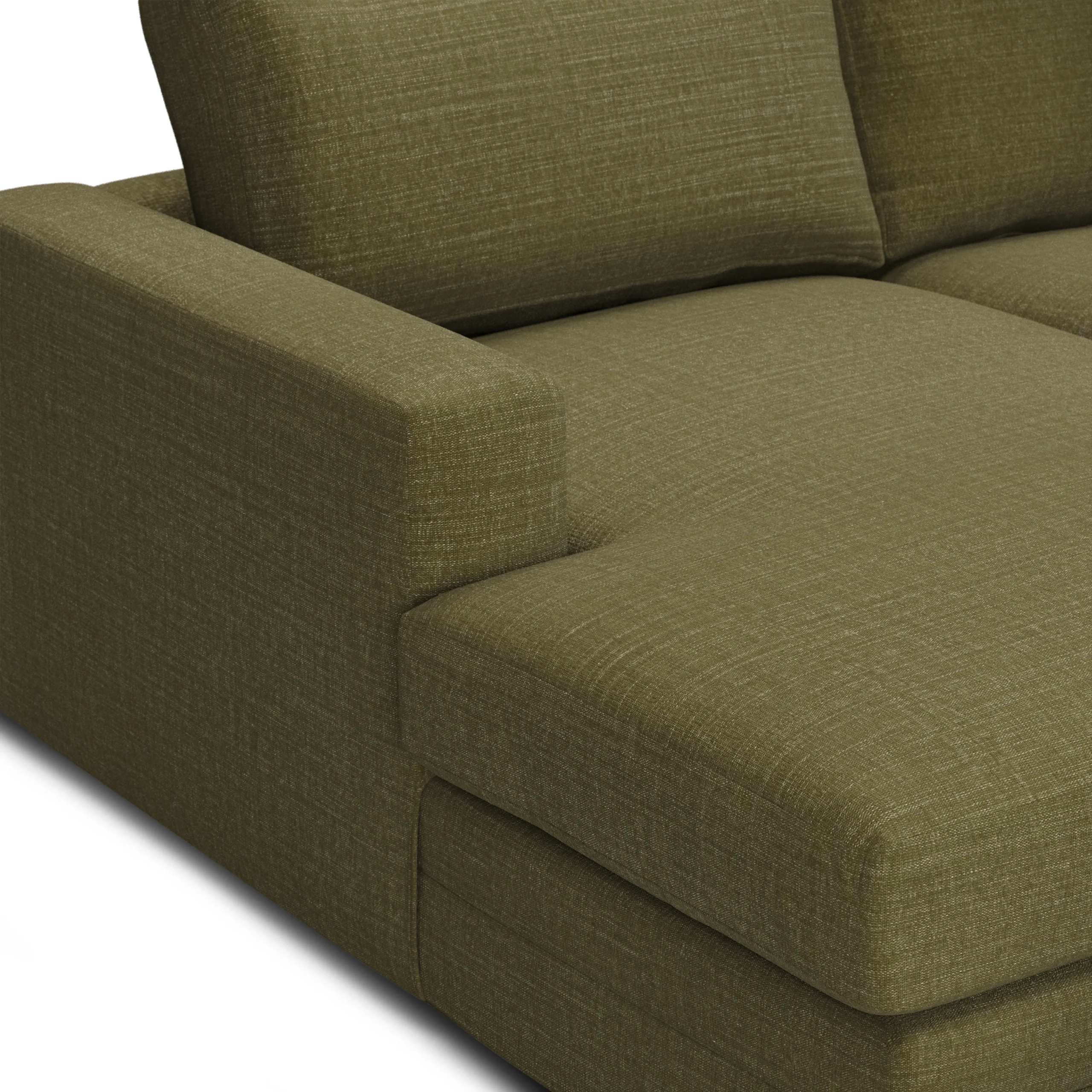 Riley 118.5_ Left Sectional - Napa Moss - Image 9