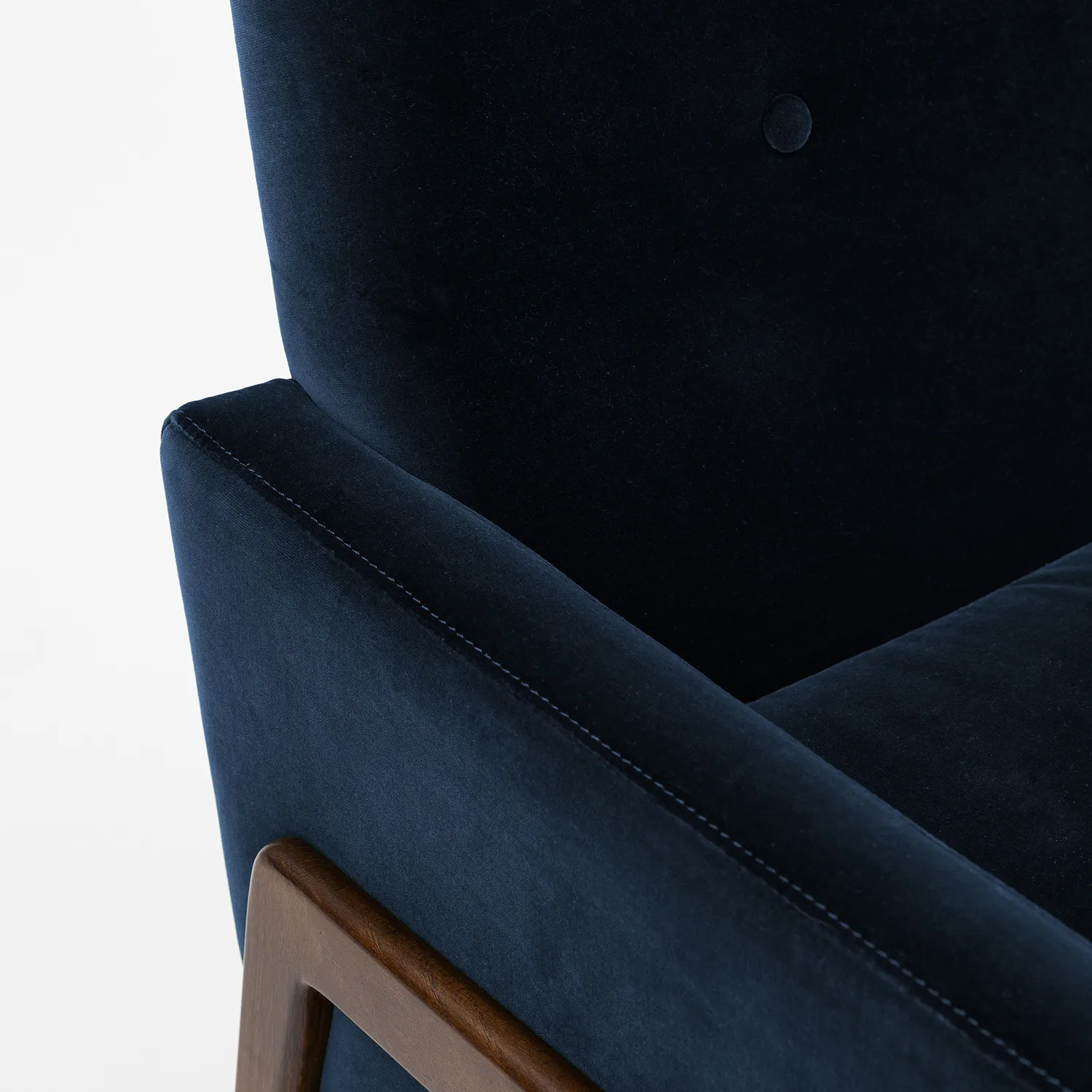 Nord 29_ Velvet Lounge Chair - Cascadia Blue - Image 5