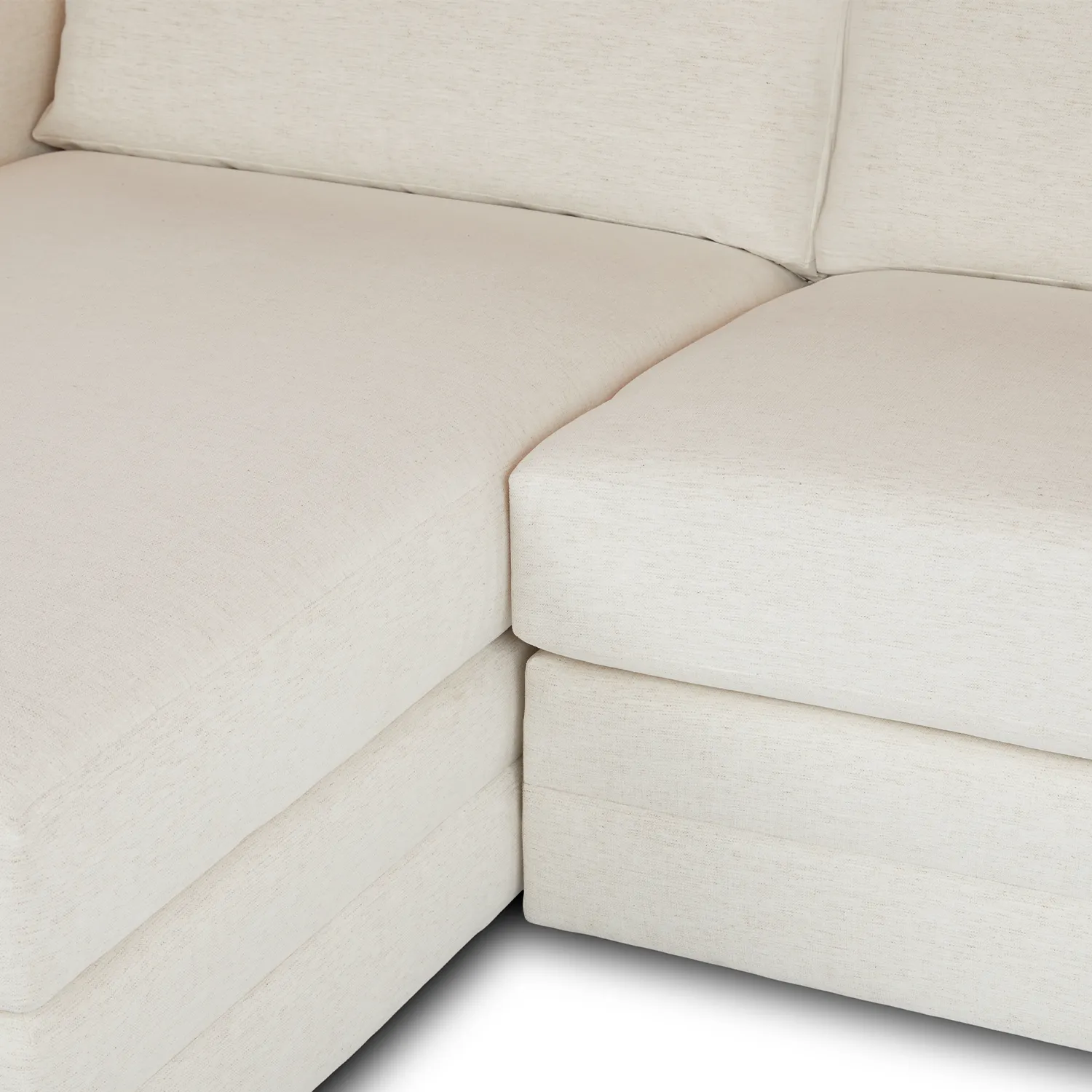 Riley 118.5_ Left Sectional - Napa White - Image 9
