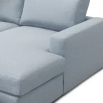 Riley 118.5_ Right Sectional - Silver Light Blue