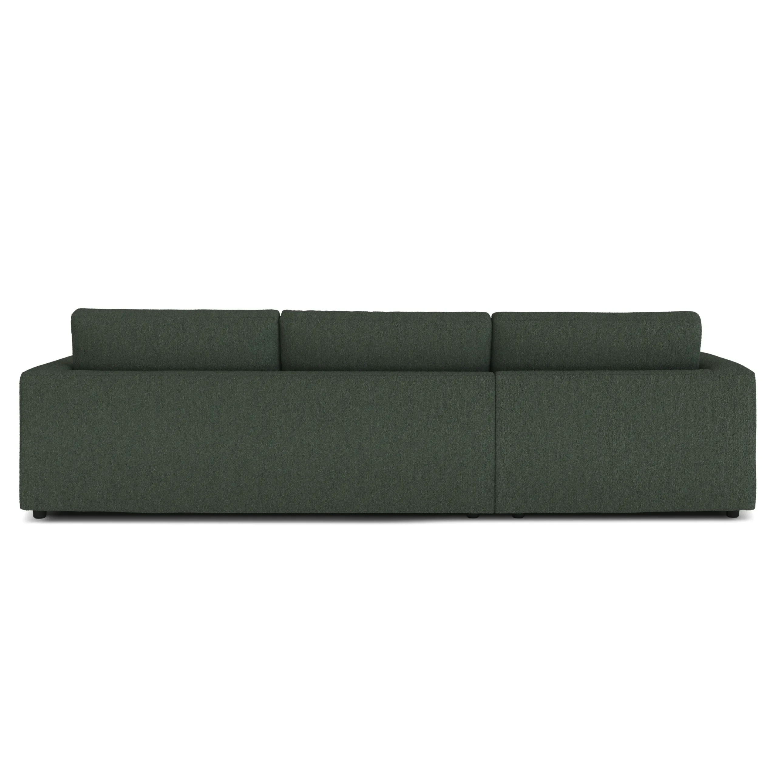 Riley 118_ Left Storage Sleeper Sectional - Green Wool Bouclé - Image 9