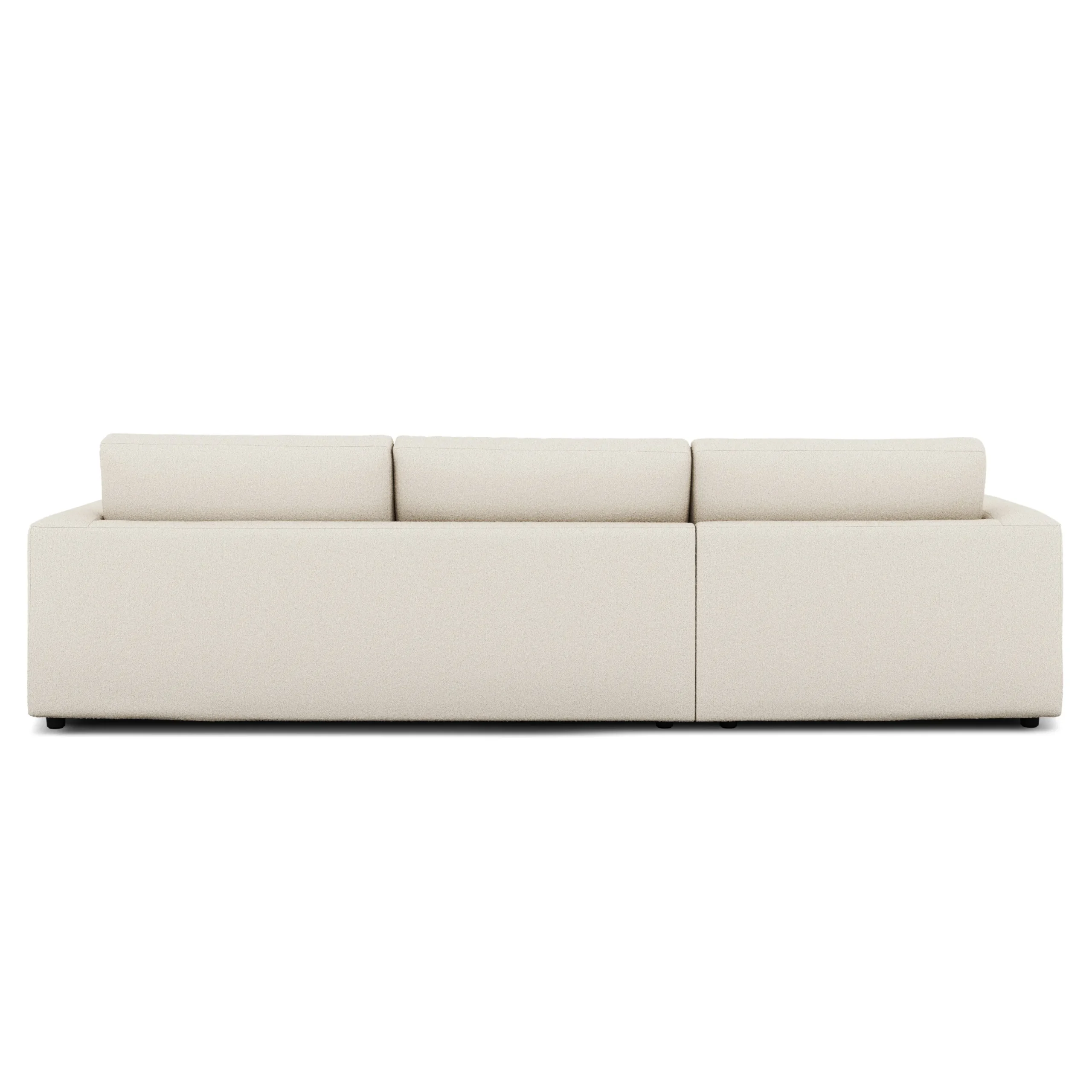 Riley 118_ Left Storage Sleeper Sectional - Ivory Wool Bouclé - Image 9