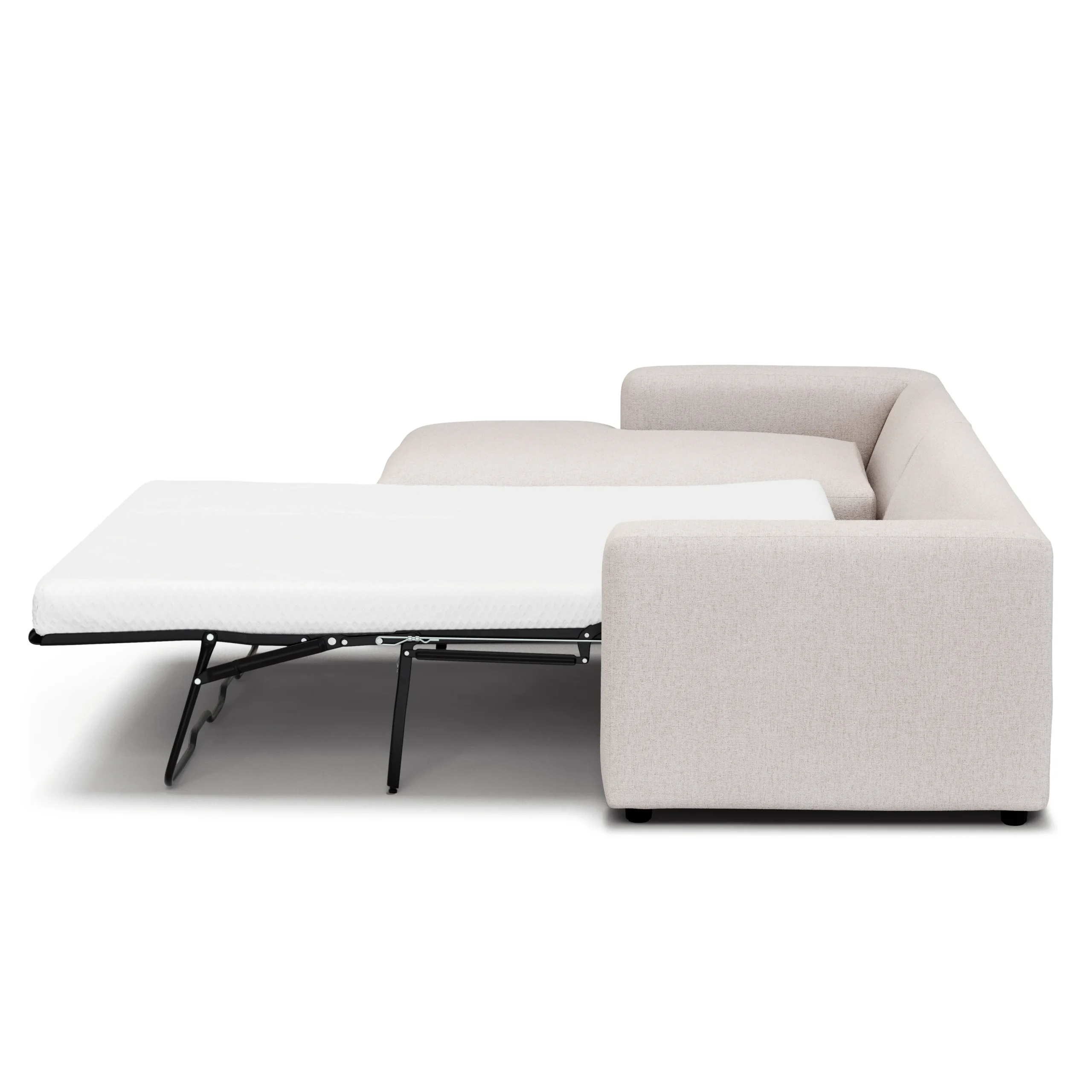 Riley 118_ Left Storage Sleeper Sectional - Napa White - Image 9