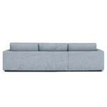 Riley 118_ Left Storage Sleeper Sectional - Silver Light Blue