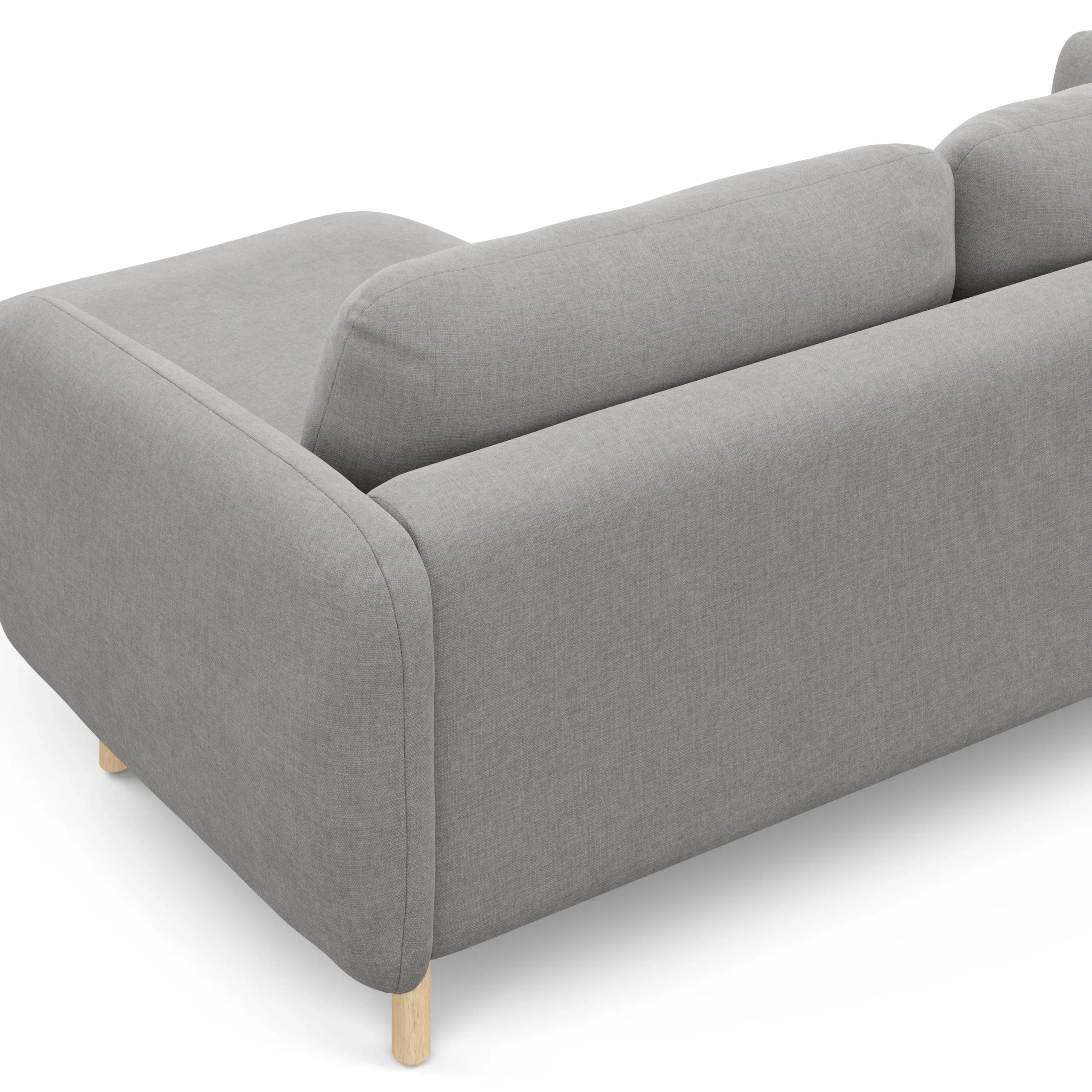 Sanders 85.5_ Reversible Sectional - Hestia Gray - Image 9