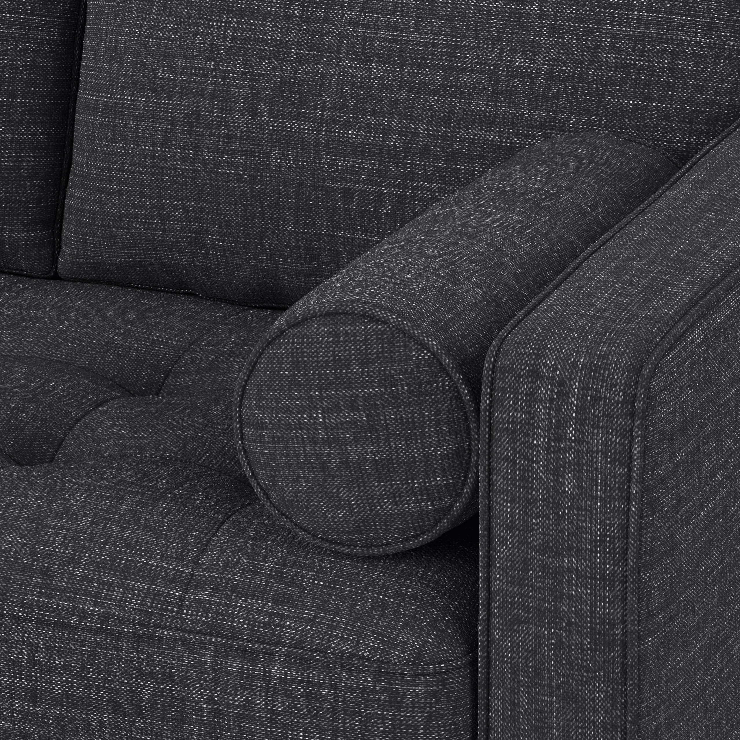 Sven 91_ Tufted Corner Sectional - Napa Charcoal - Image 9