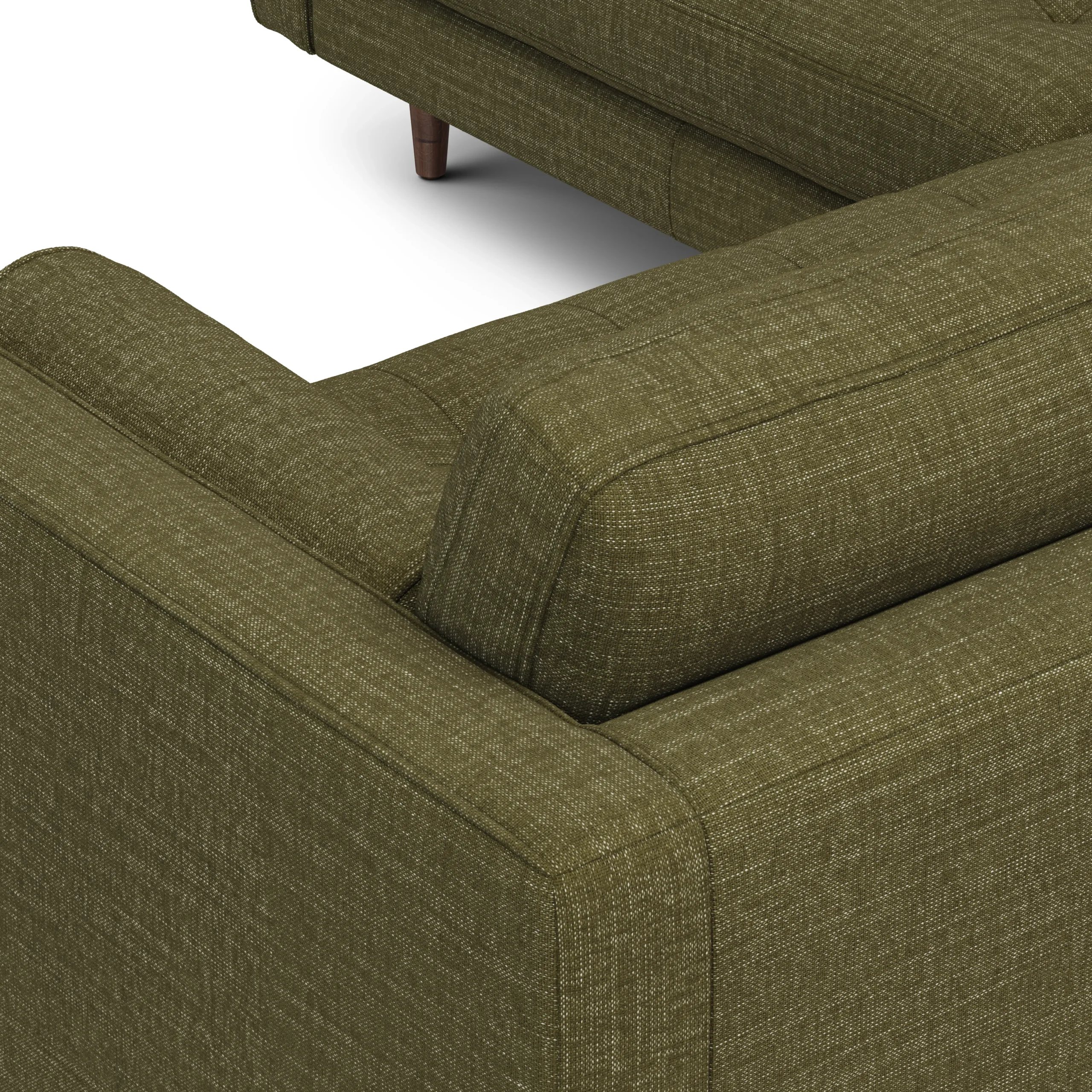 Sven 91_ Tufted Corner Sectional - Napa Moss - Image 9